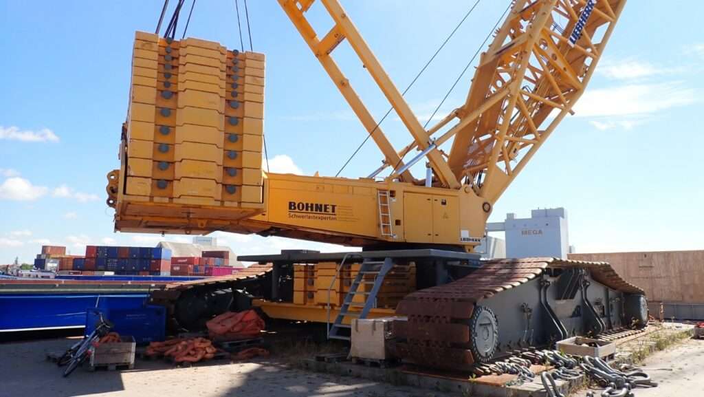 Liebherr LR1750 inspected and valuated by Mevas Crane Inspectors